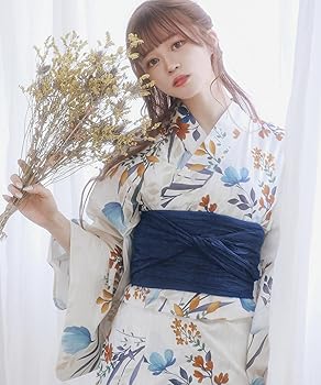 Amazon | [KYOETSU] [キョウエツ] 浴衣セット 変わり織 生成り 二部式